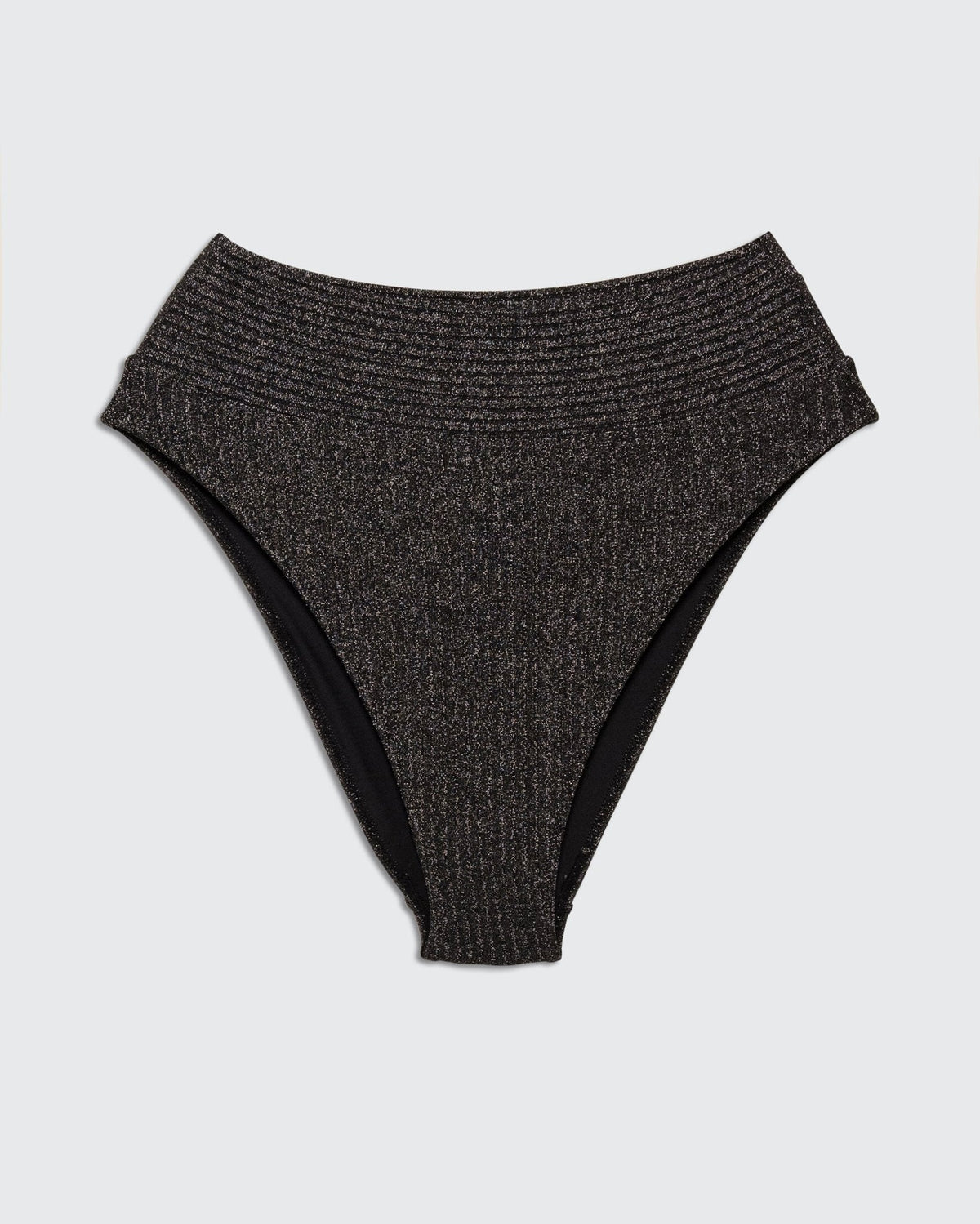 The Black Rib Lurex Set - BiliBlond Swimwear