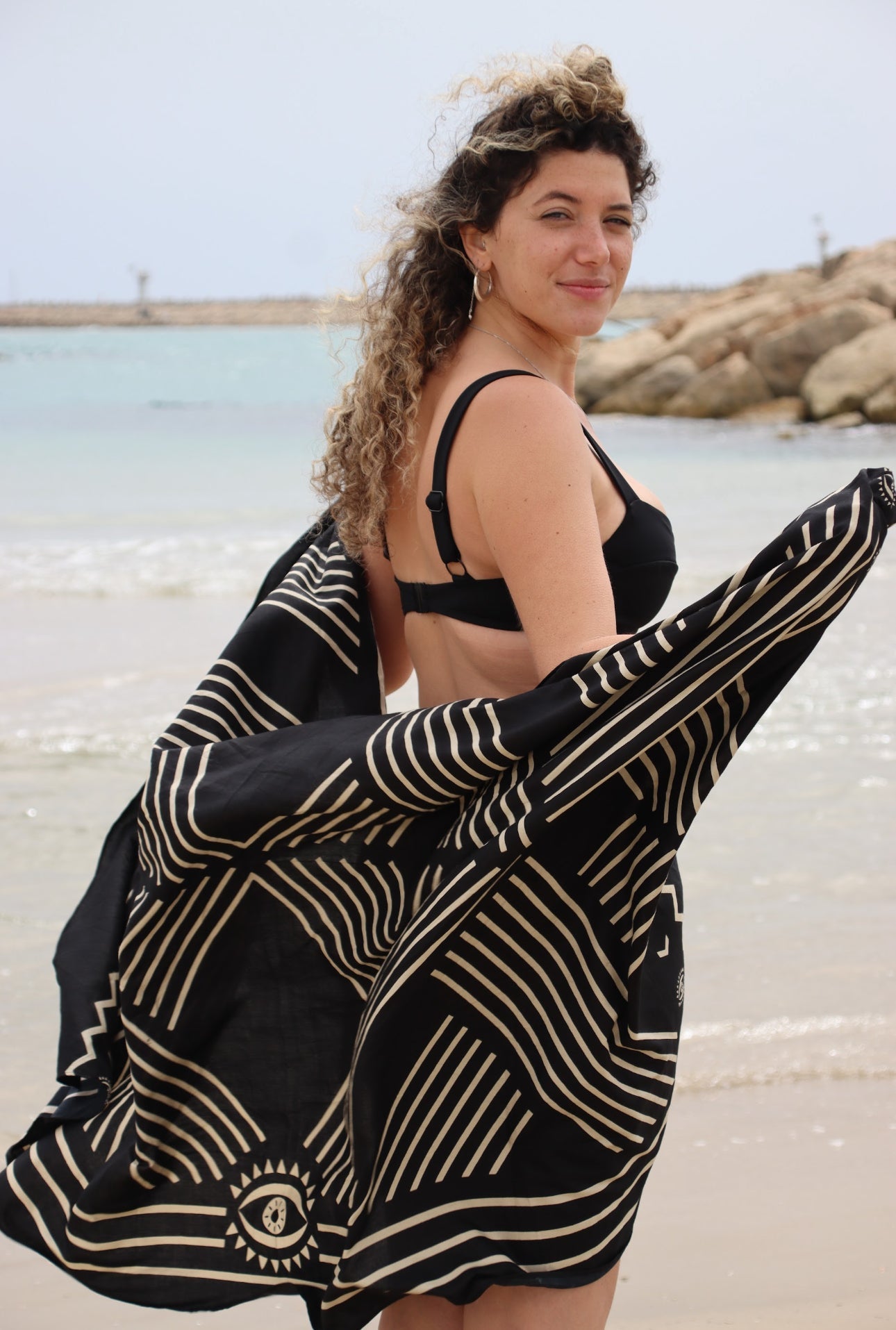 The Black Tribes Sarong - gallabia - BiliBlond Swimwear