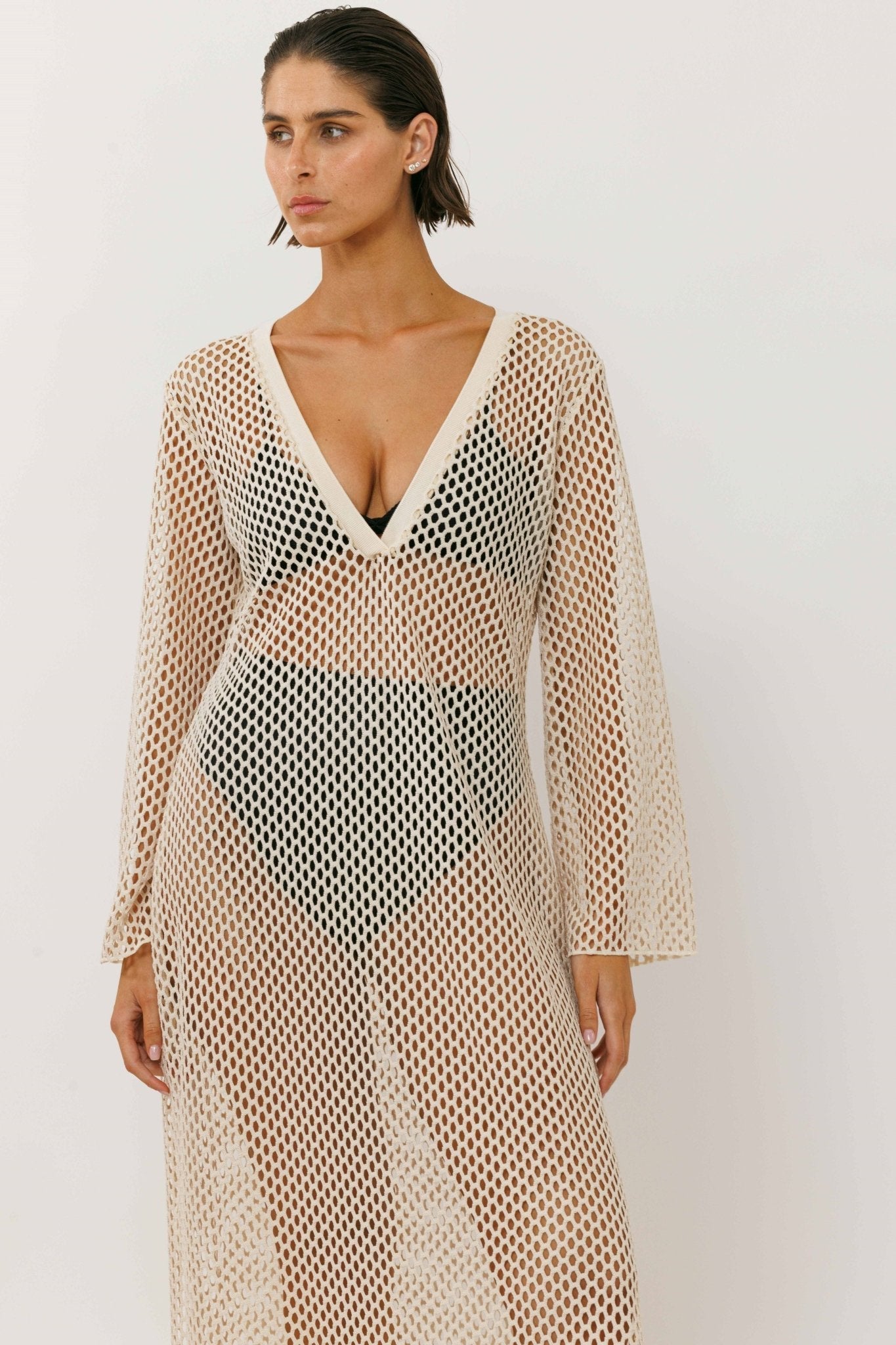 The Nets Dress Nude - gallabia - BiliBlond Swimwear