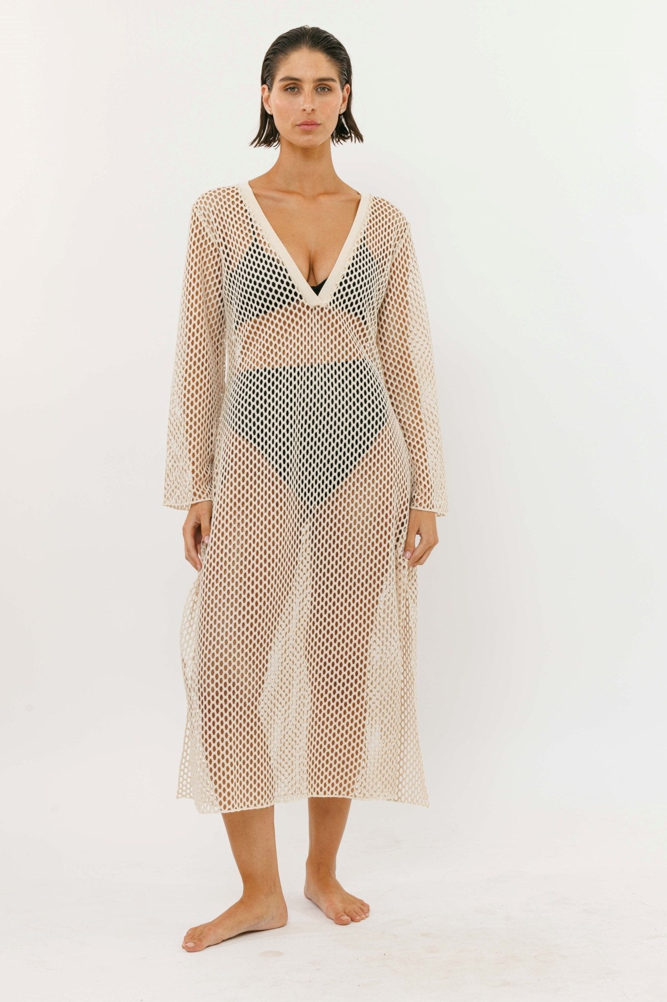 The Nets Dress Nude - gallabia - BiliBlond Swimwear
