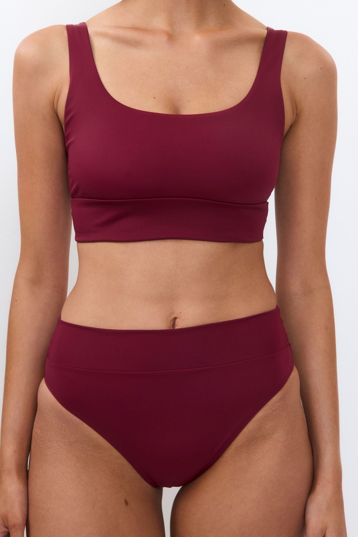 Yumi Bottom Maroon - BIKINI - BiliBlond Swimwear