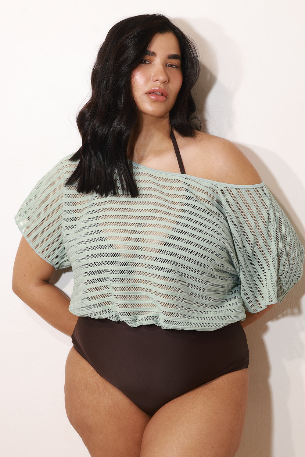 Jane One Piece Brown Mint