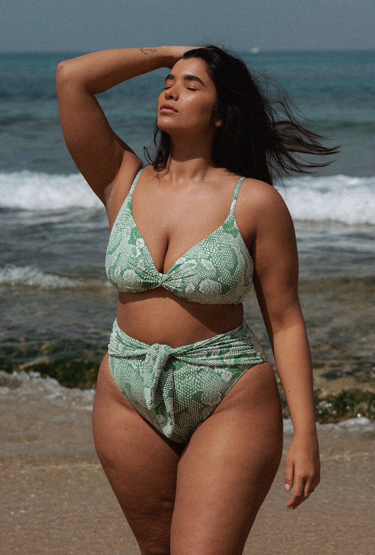 Belto Green snake - BIKINI -BiliBlond LTD