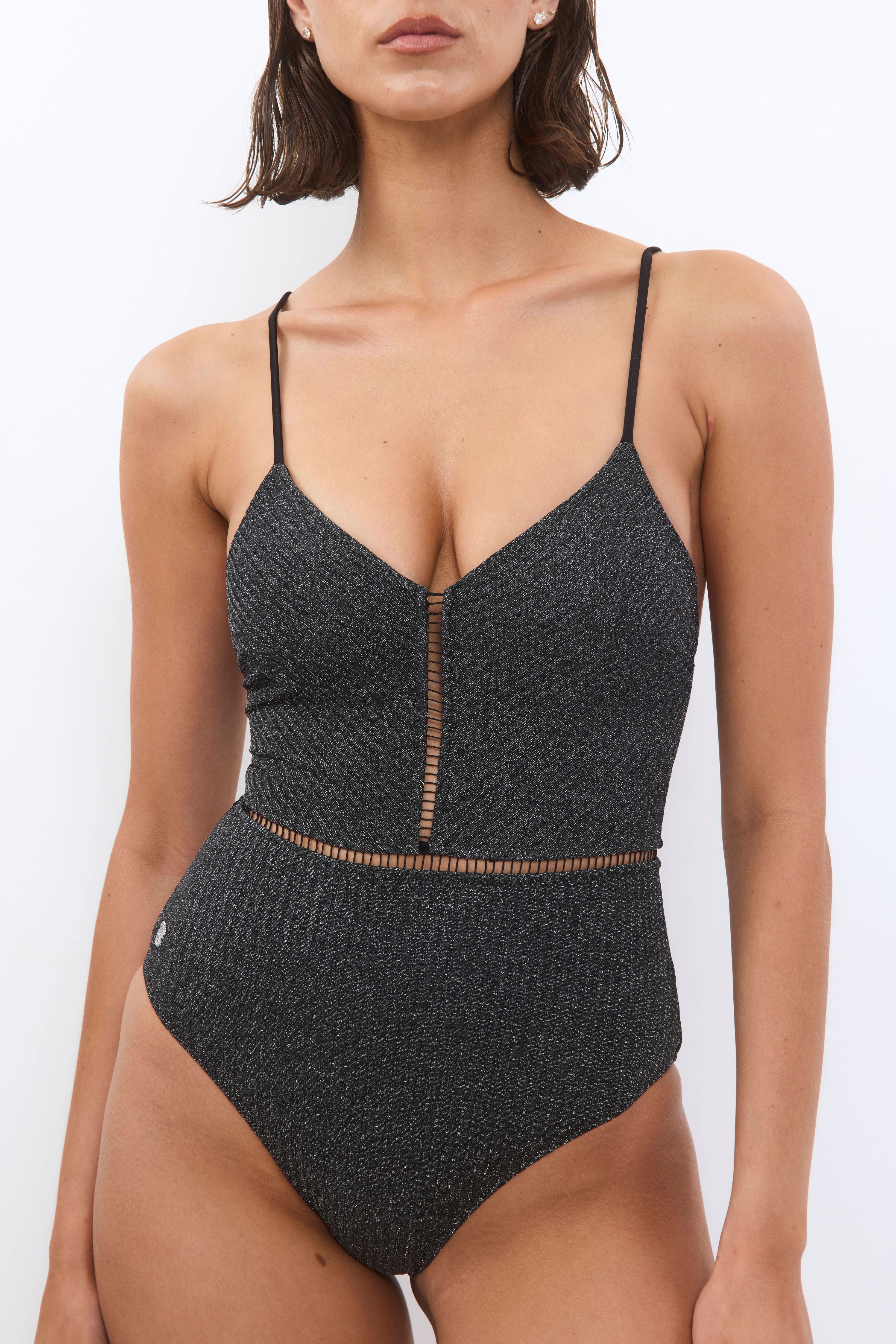 KIM Black Rib Lurex