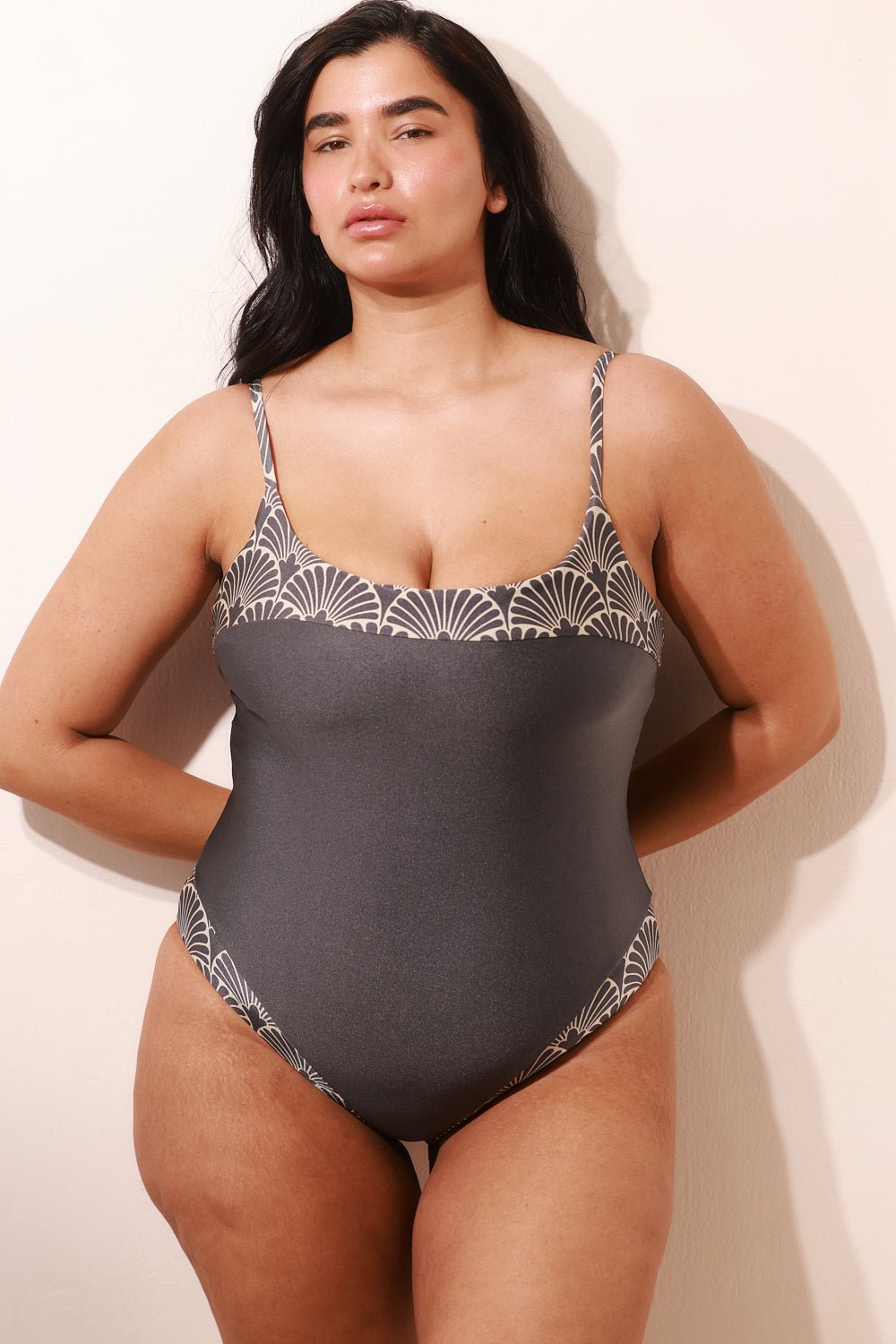 Cloud Shiny Leaf - one piece -BiliBlond Swimwear