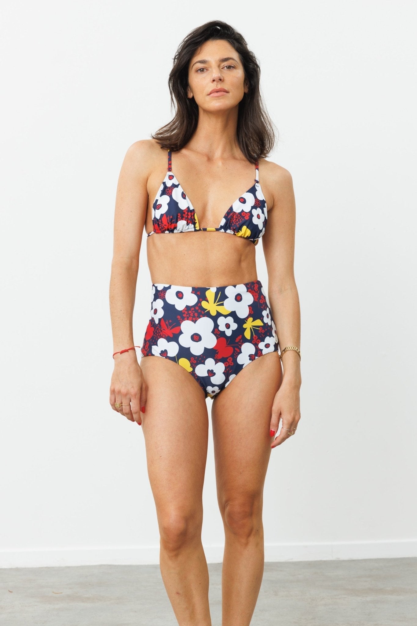 GALI TOP Flowers - BiliBlond Swimwear