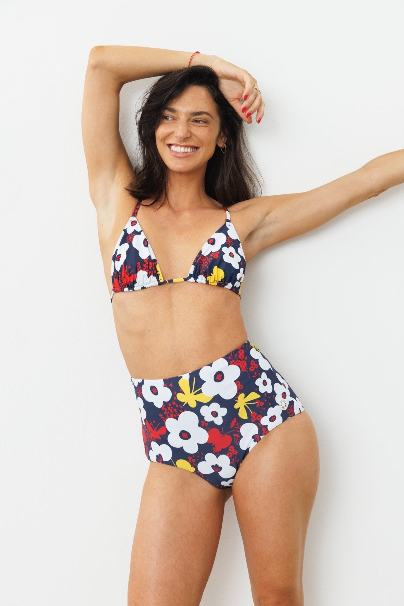 GALI TOP Flowers - BiliBlond Swimwear