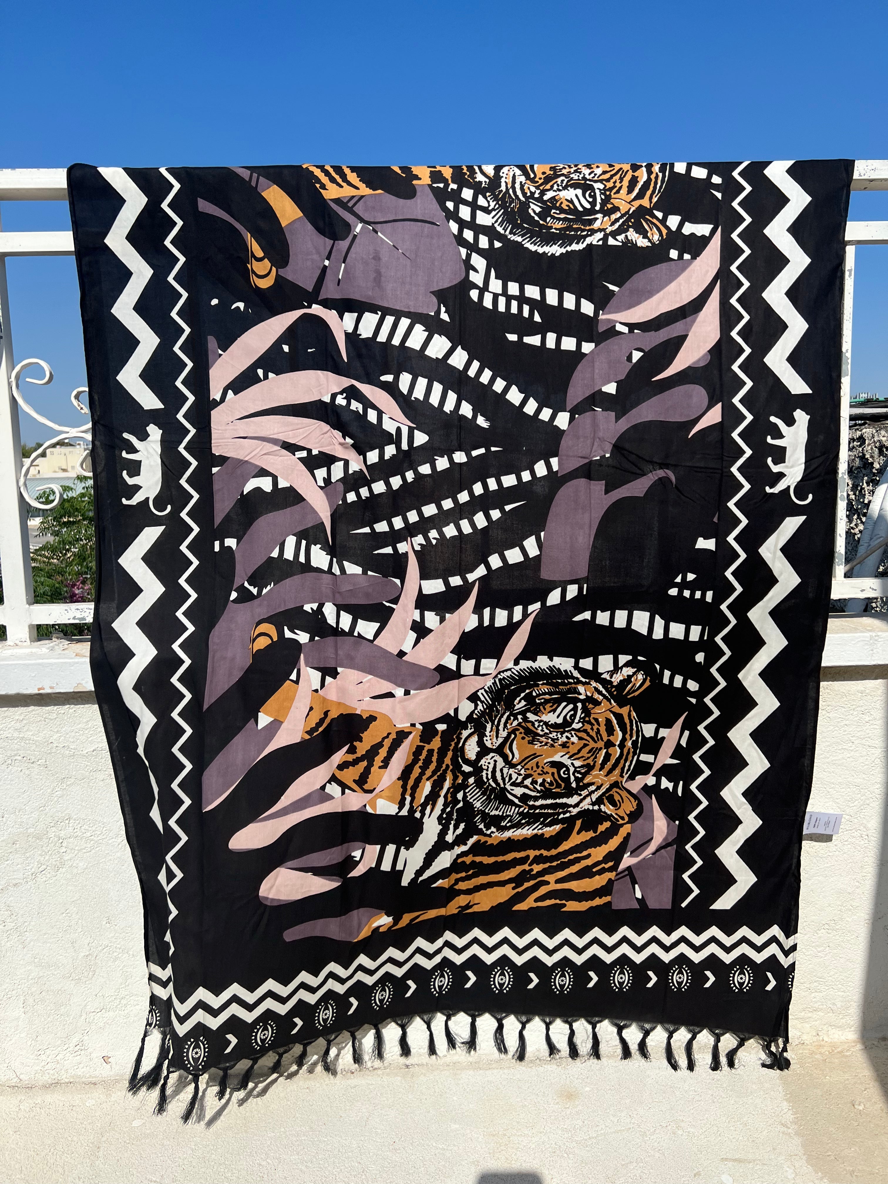 The Tiger eye Sarong - gallabia -BiliBlond LTD