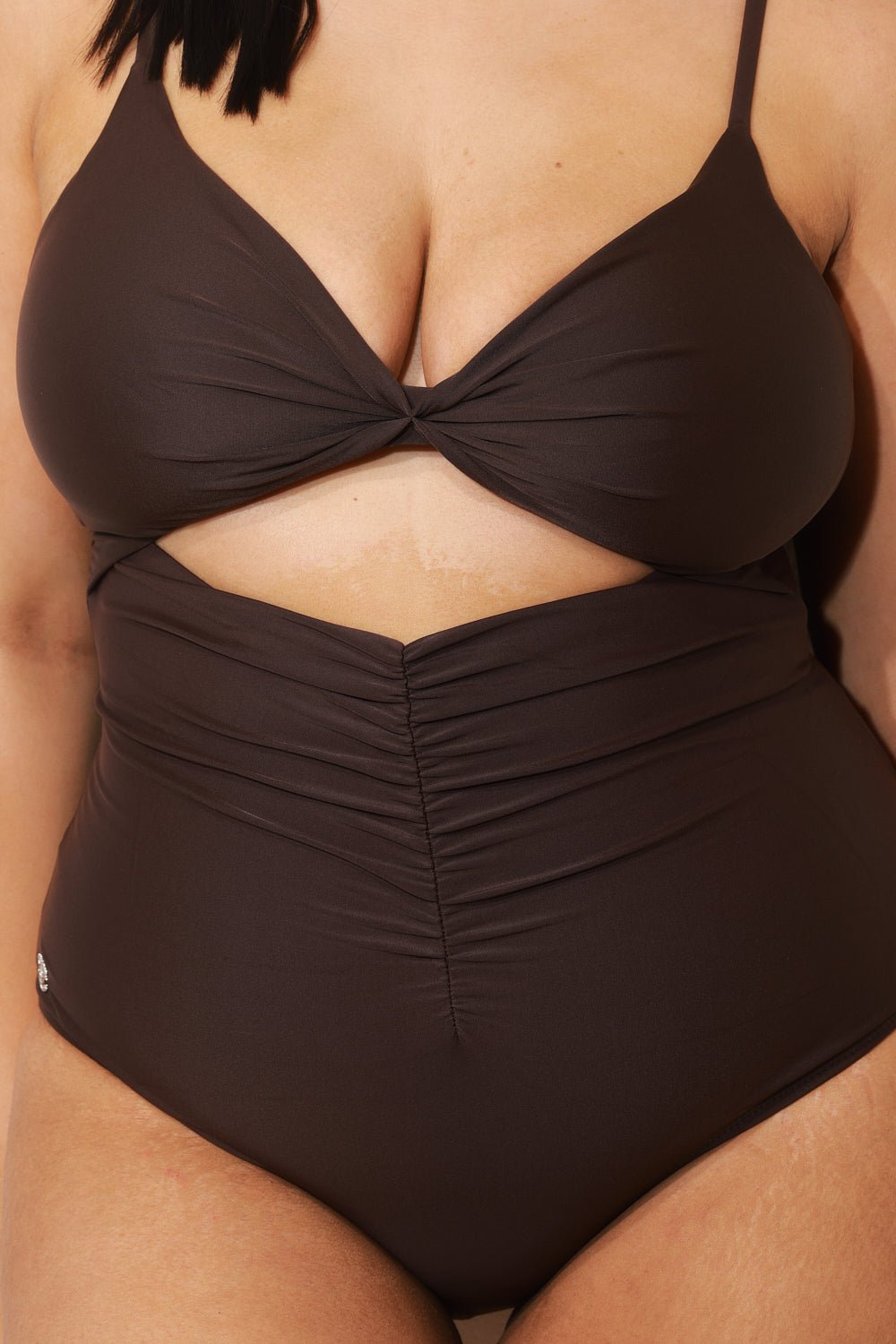 Jordan One-piece Dark Brown - one piece -BiliBlond Swimwear