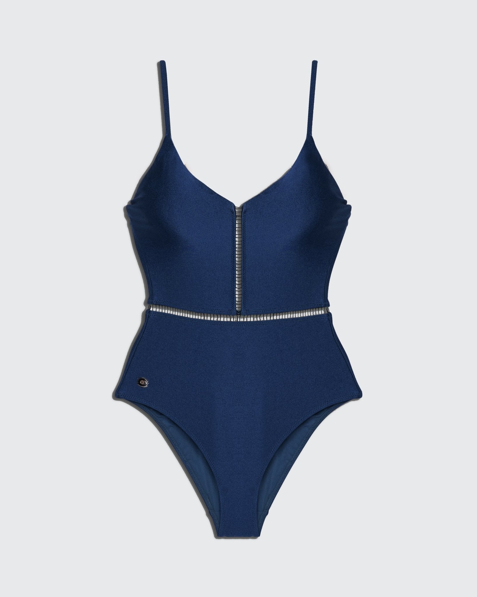 KIM Shiny Navy - one piece -BiliBlond Swimwear