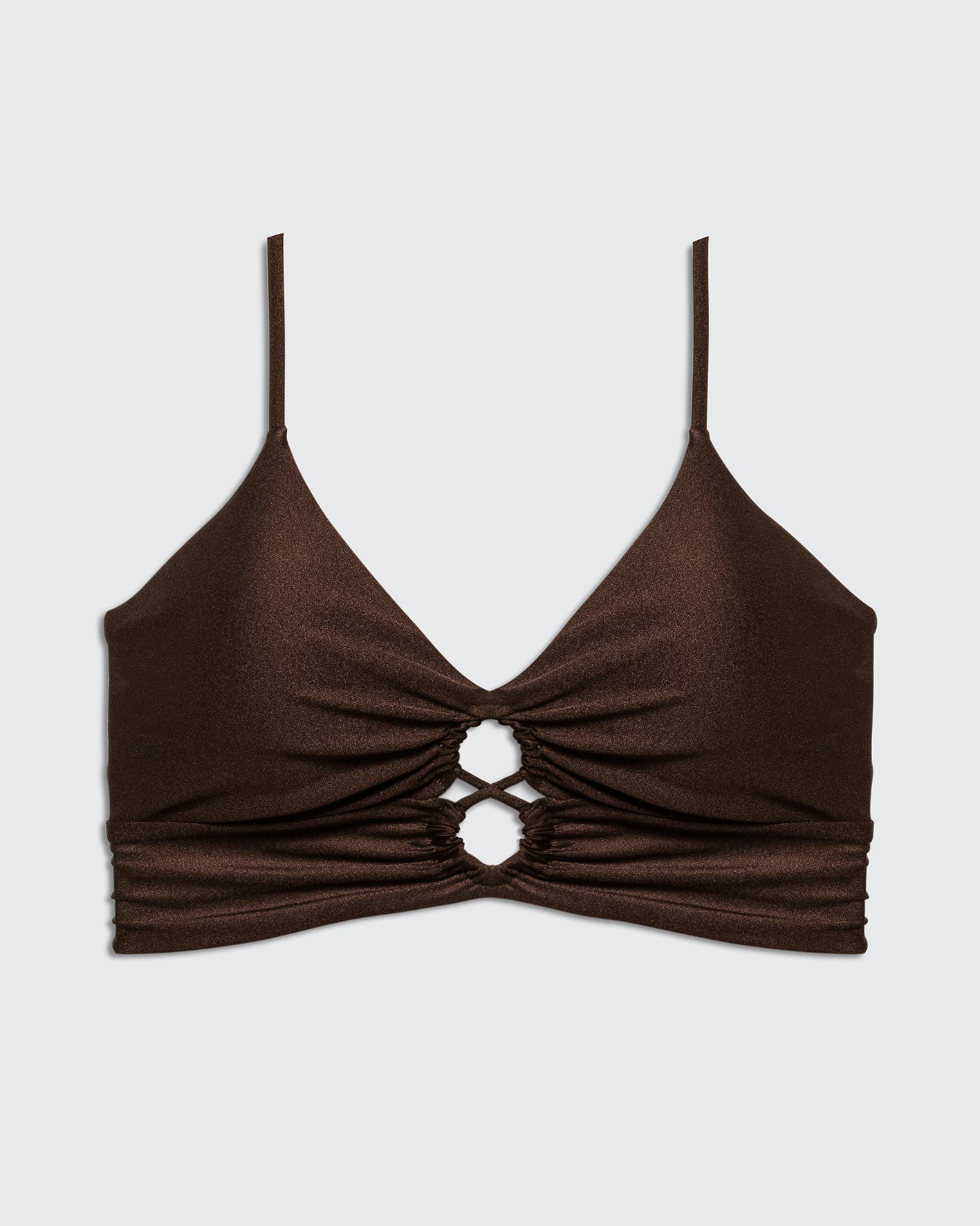 NYANGA TOP BROWN - BIKINI -BiliBlond Swimwear