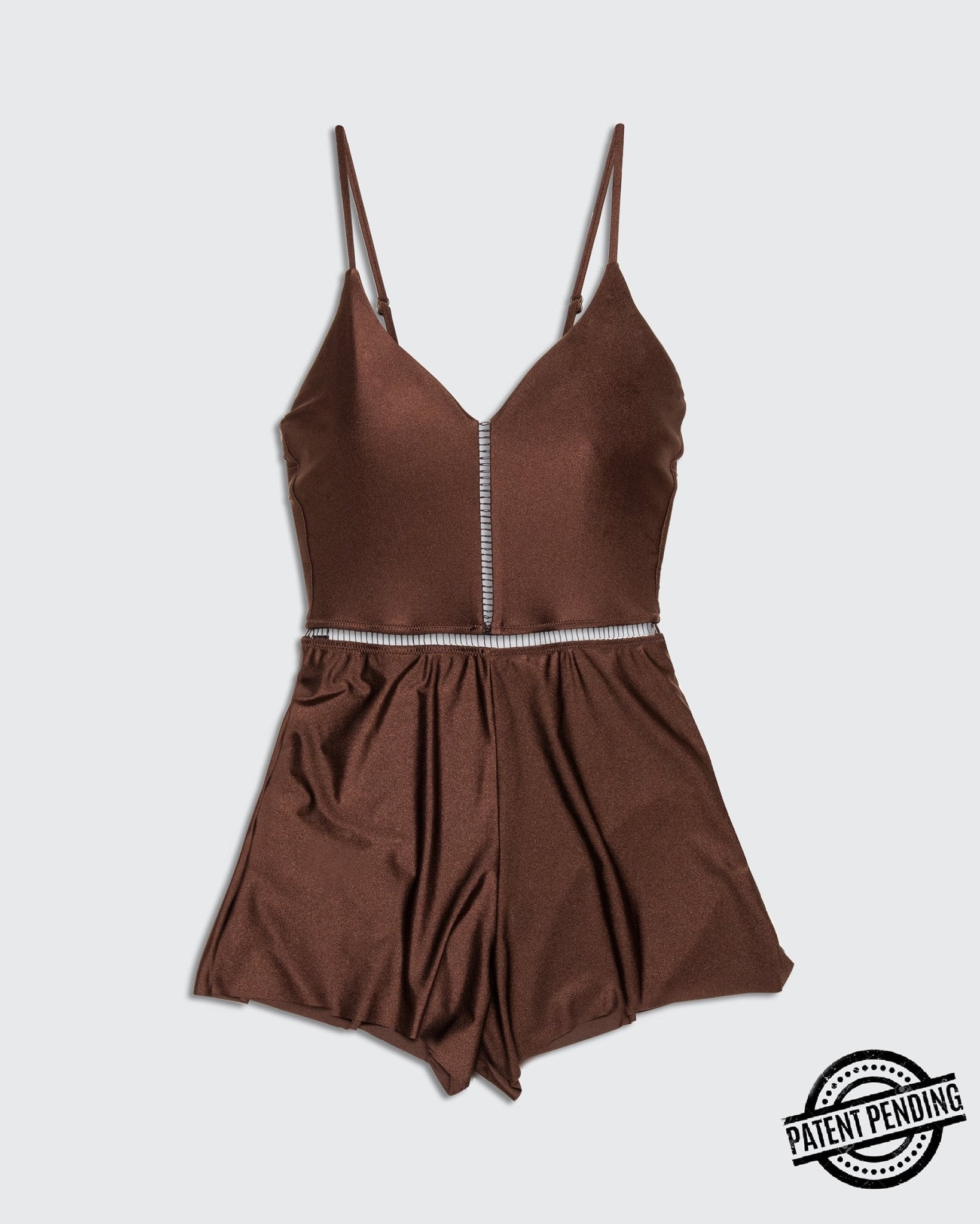 Overall Dark Brown - one piece - BiliBlond Swimwear