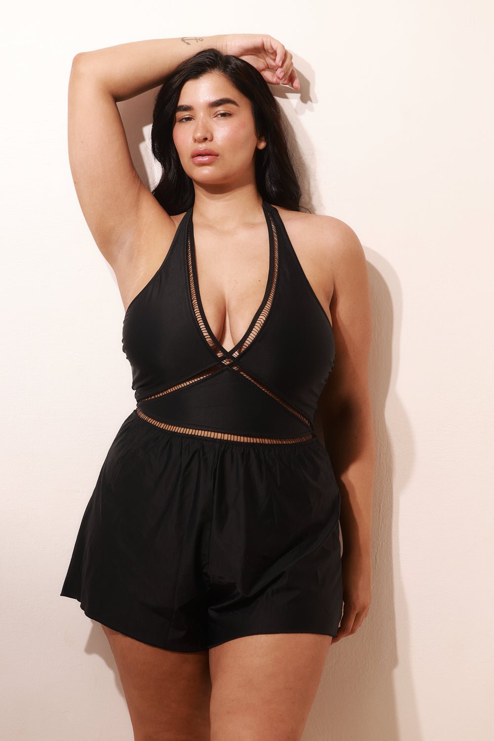 Overall Kedem Black - one piece - BiliBlond Swimwear