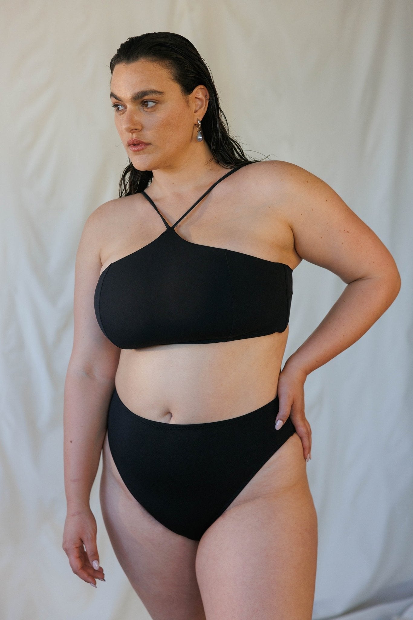 PACIFIC TOP BLACK - one piece -BiliBlond Swimwear