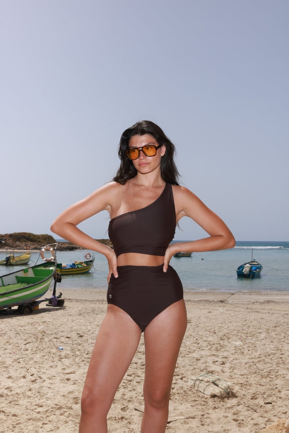 Swan Top Espresso - Bikini -BiliBlond Swimwear