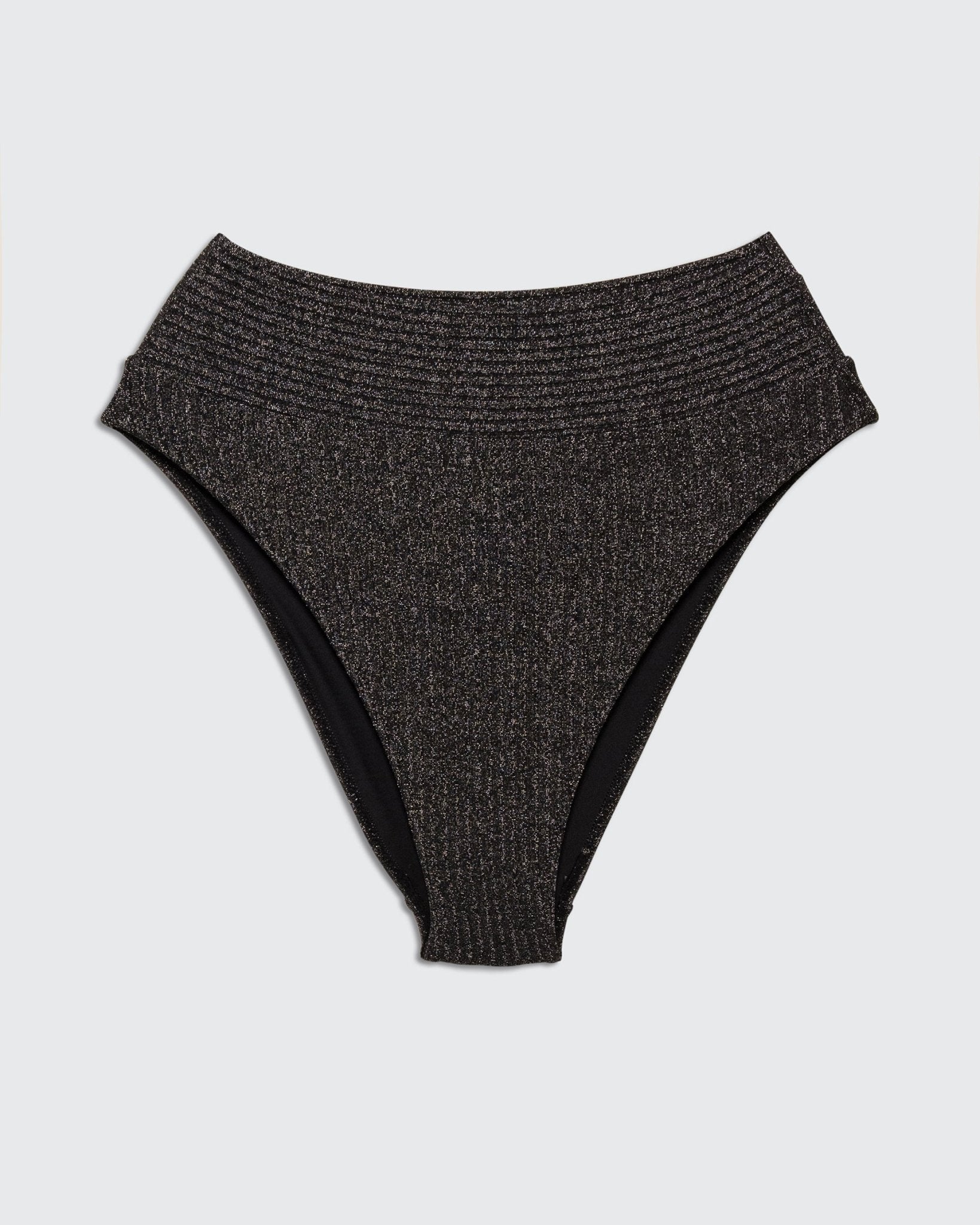 The Black Rib Lurex Set - BiliBlond Swimwear