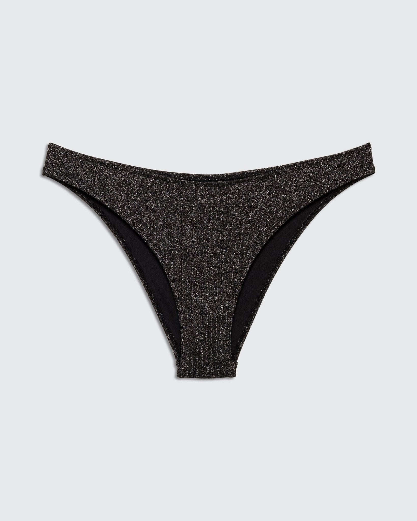 The Black Rib Lurex Set - BiliBlond Swimwear