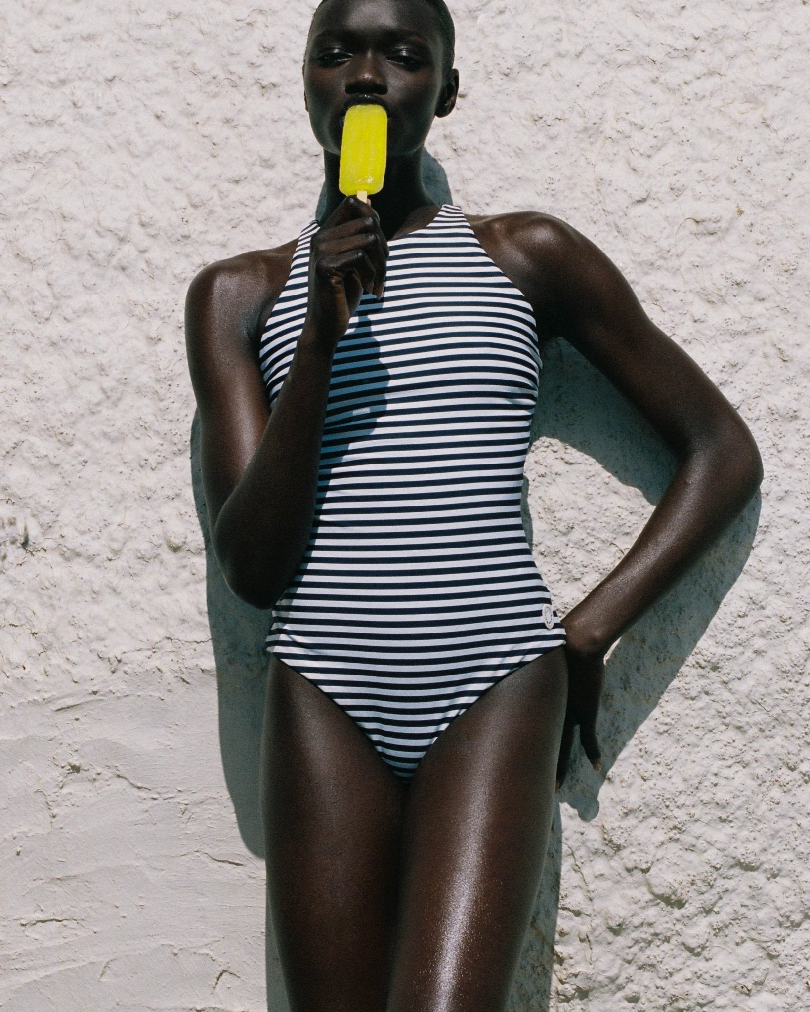 YAEL Navy Stripes - one piece - BiliBlond Swimwear