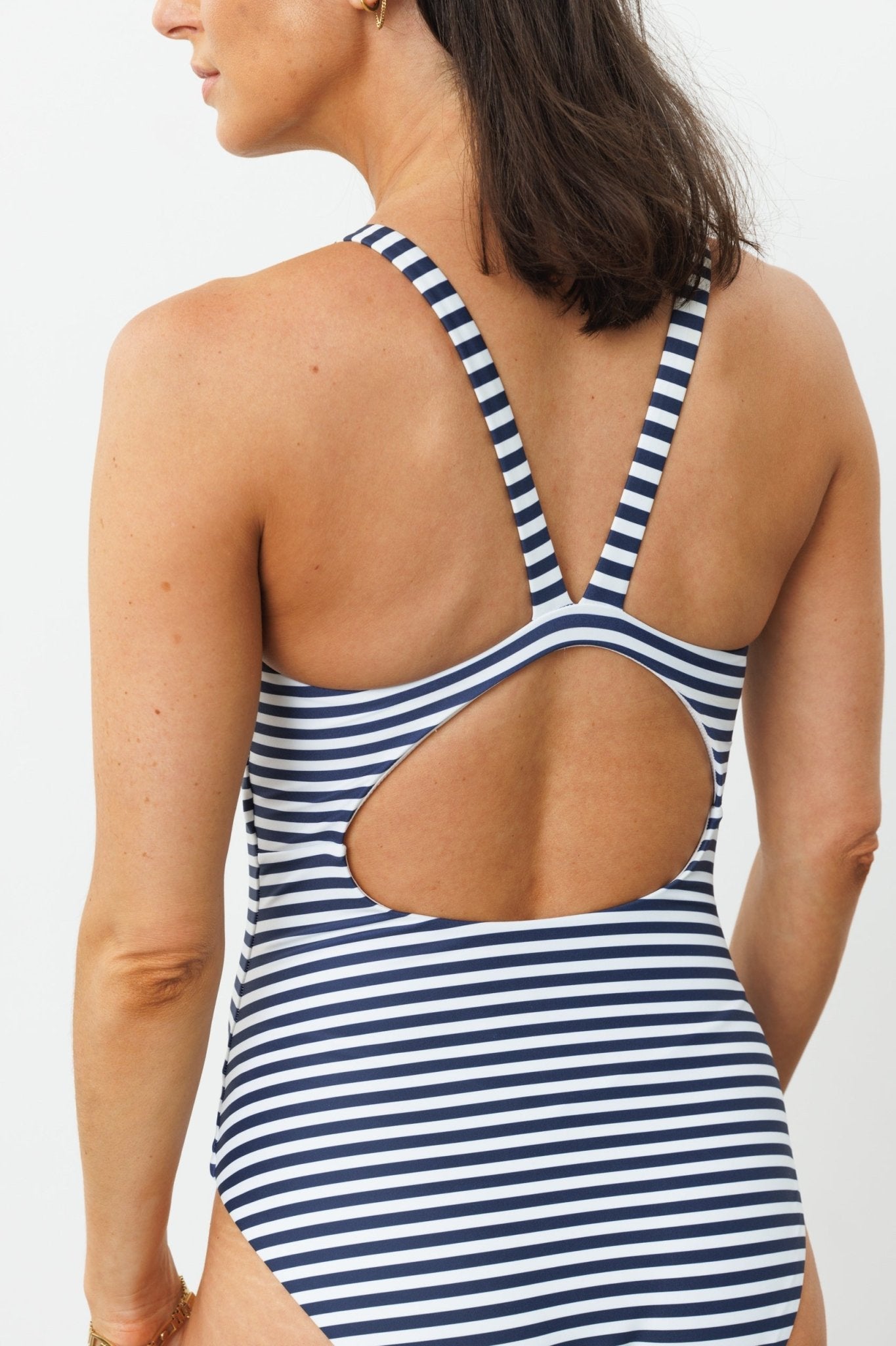 YAEL Navy Stripes - one piece - BiliBlond Swimwear