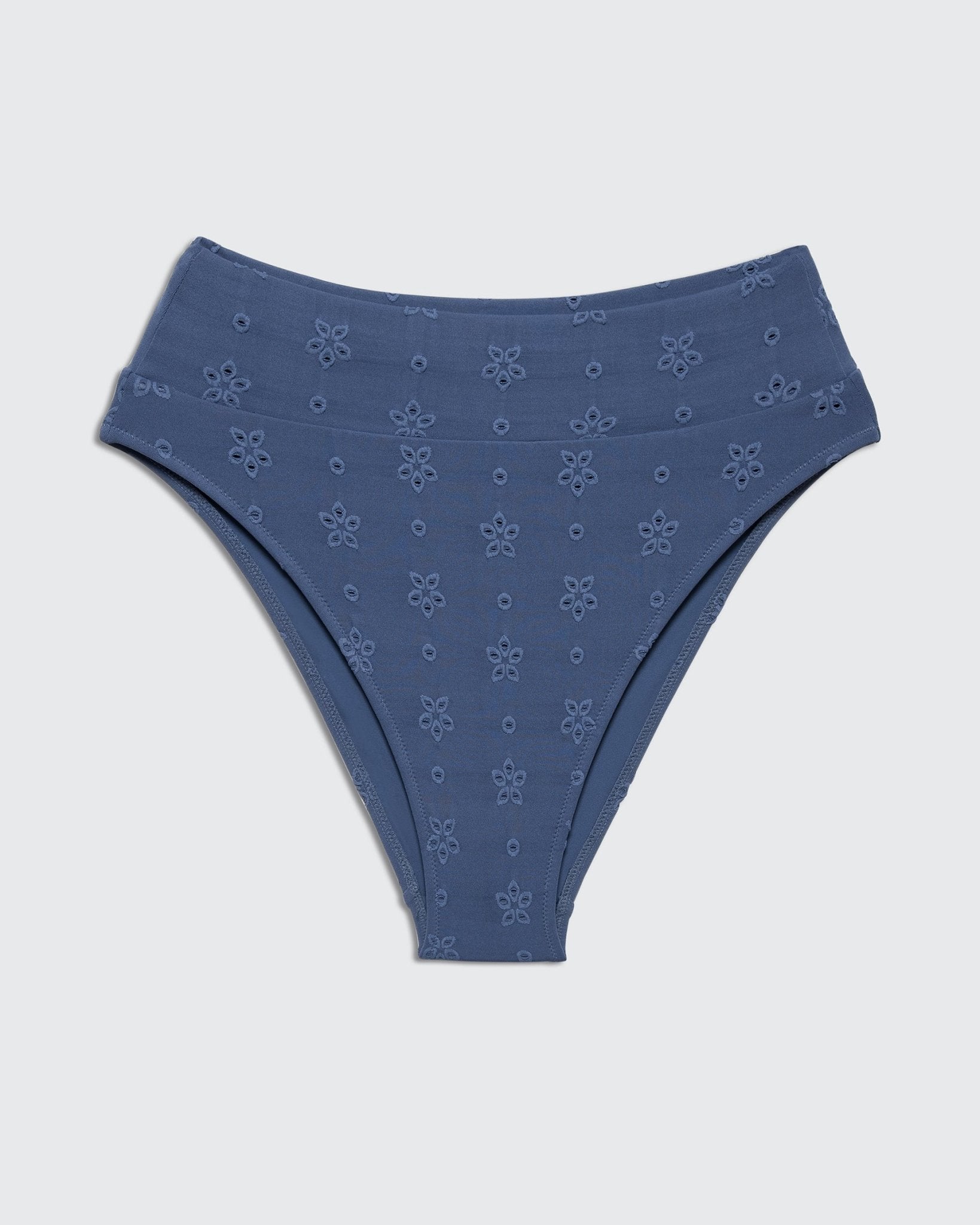 Yumi Bottom Blue Flowers - BIKINI - BiliBlond Swimwear
